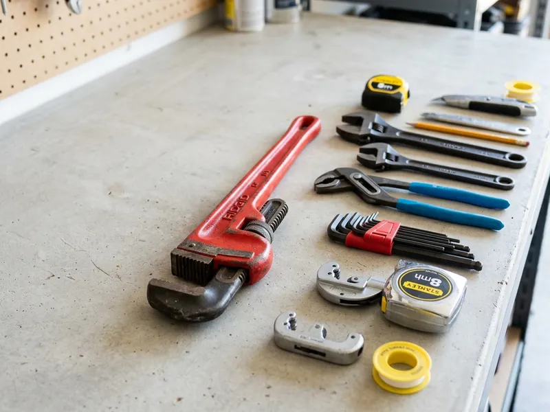 Professional plumbers in Alamo, ND equipped with top-tier tools for residential and commercial plumbing services.